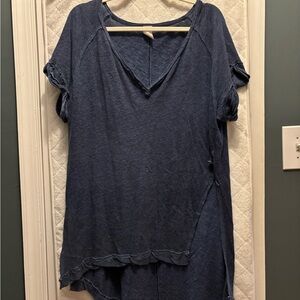 We The Free Indigo Short Sleeve tunic Tee
